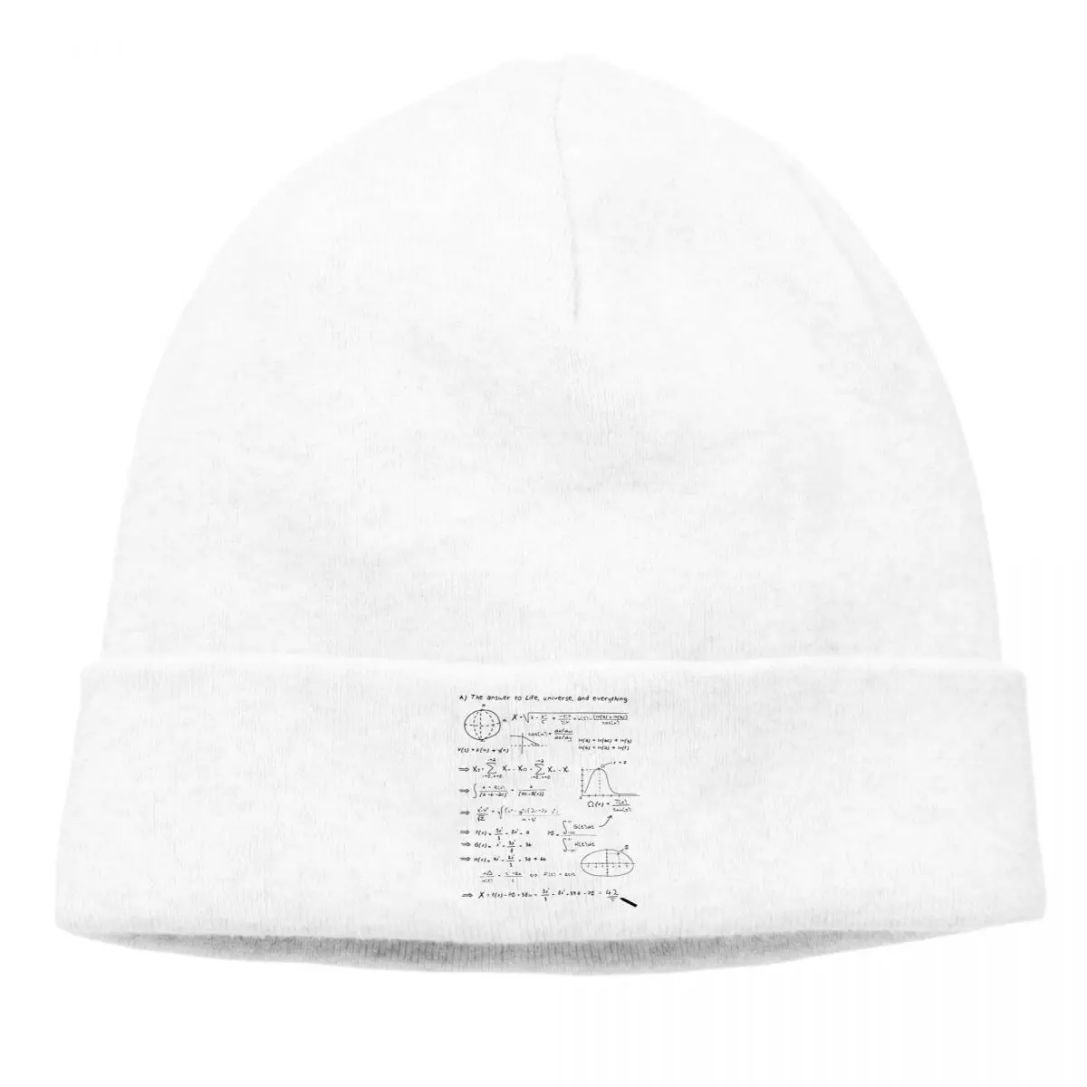 

Explanatory Bonnet Homme Winter Warm Knitting Hat The Hitchhiker's Guide To The Galaxy Science Novel Beanies Caps Creative Hats
