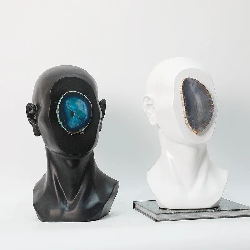 Оригинальные орнаменты из агата и смолы европейский стиль абстрактные персонажи