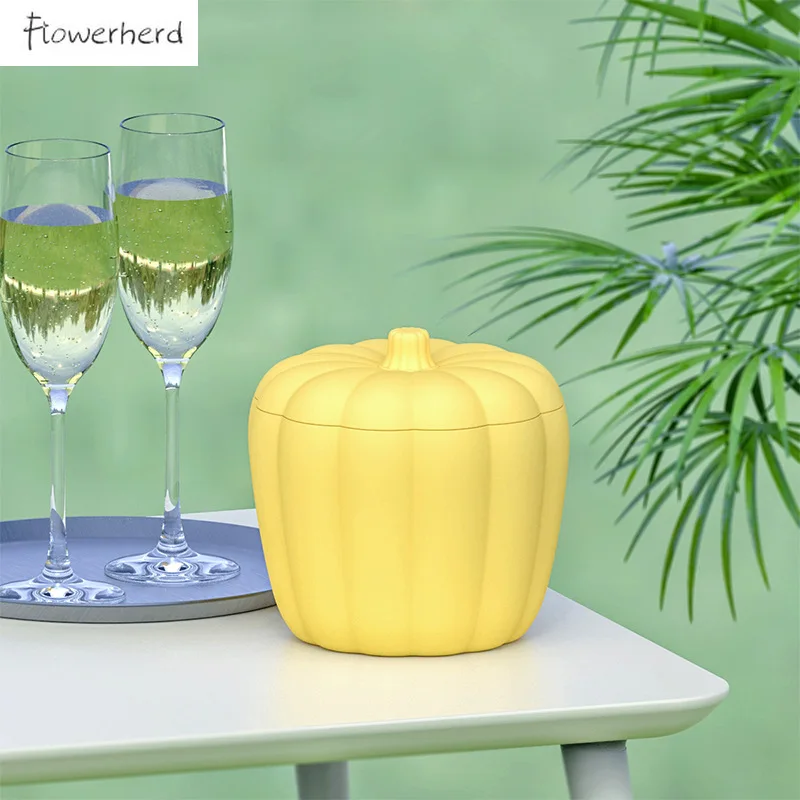 

Silicone Ice Cube Mold Pumpkin Ice Bucket Beer Ice Mold Silicone Ice Bucket Creative Champagne Red Beer Large Acrylic Ice Bucket