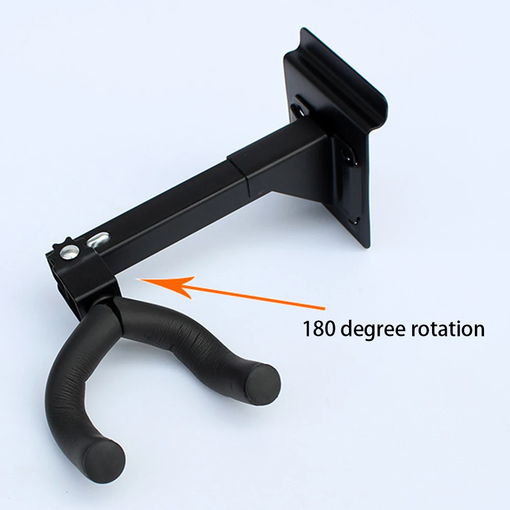Вращающаяся вешалка для гитары укулеле настенное крепление с нескользящим
