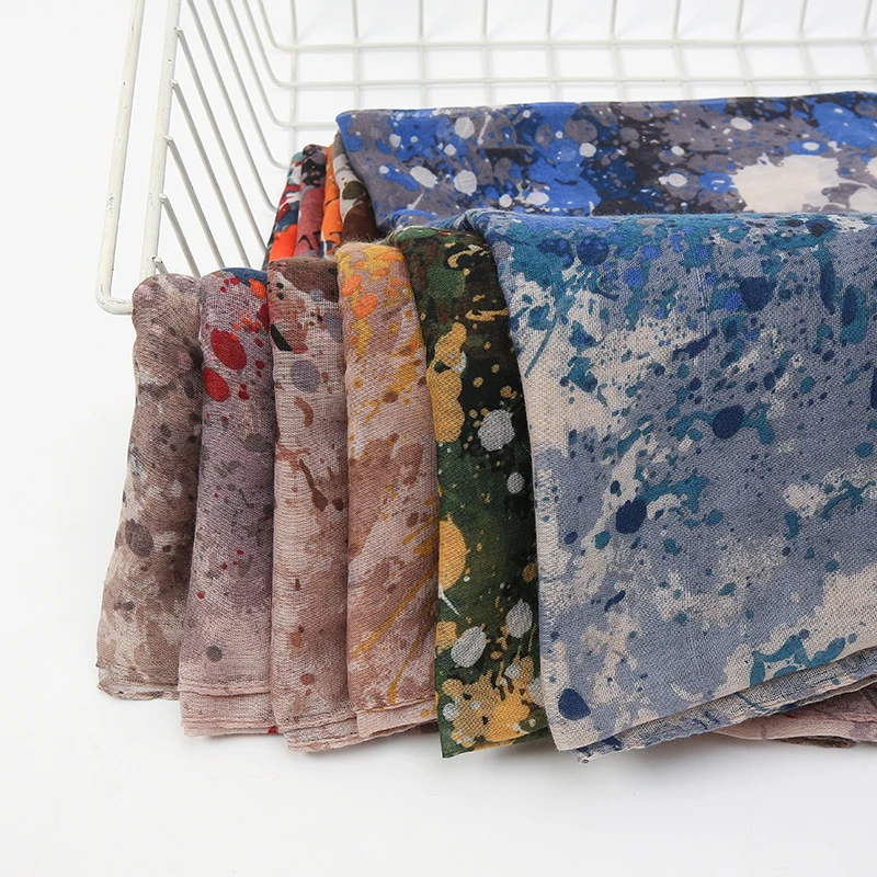 

Новое поступление; Одежда из хлопка с цветочным принтом шарф хиджабы в полоску Модные женские платки высокое качество мусульманские головн...