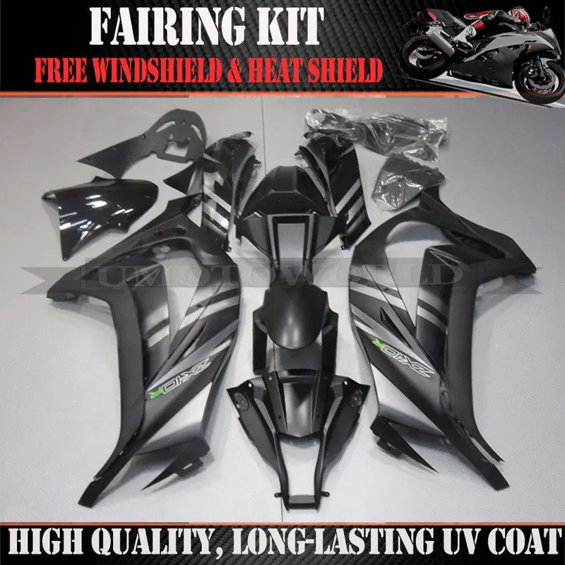 ZXMT мотоцикл обтекатель комплект кузов подходит для Kawasaki ninja ZX10R 2011- 12 13 14 ABS впрыска УФ светильник технология отверждения
