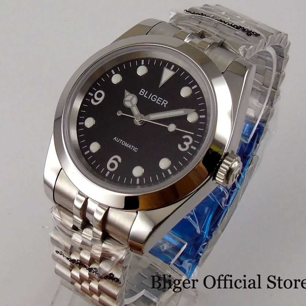 BLIGER бренд Бизнес Для мужчин часы с автоподзаводом 21 Jewels MIYOTA 8215 движение t