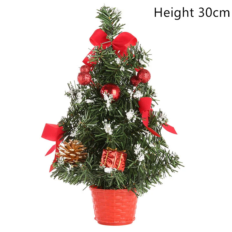 Red no light 30cm 15/20 Вт, 30 Вт, 40 см Настольный Штатив СВЕТОДИОДНЫЙ Рождественская елка Ночной светильник украшения светильник сосна Мини Рождественская елка Рождественские украшения подарок на год - Цвет: Red no light 30cm