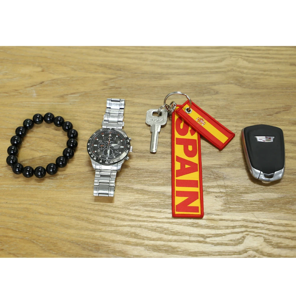 

SPAIN KINGDOM Flag Keychain For SPAIN USA FRANCE RUSSIA POLAND KINGDOM For Country Flag For Colorful Keychain keyring Keyrang