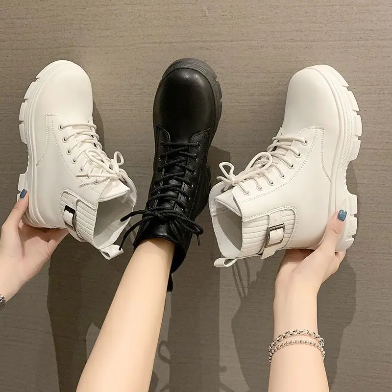 

New Arrivals Soft Boots Women Shoes Woman Boots Fashion Round PU Ankle Boots 2021 Winter Elastic Black Boots Comfortable Boots