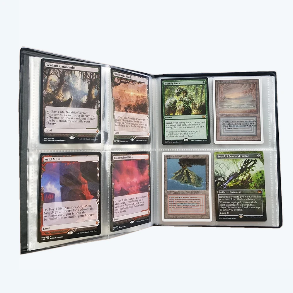 Книга для MGT-карт с рисунками из волшебных войн шоколадных и фиолетовых цветов 4