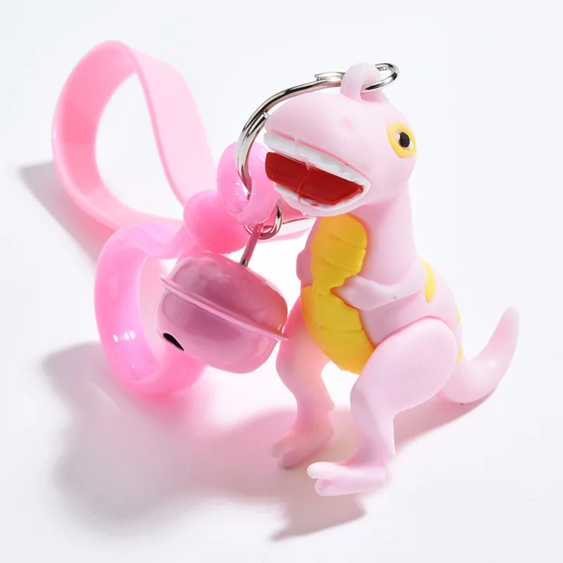 2020 креативный брелок с динозавром мультяшное Животное ПВХ силиконовые