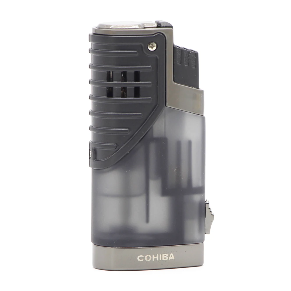 COHIBA 3 фонарь прикуриватель для сигар легче чем газ Бутан с синим пламенем
