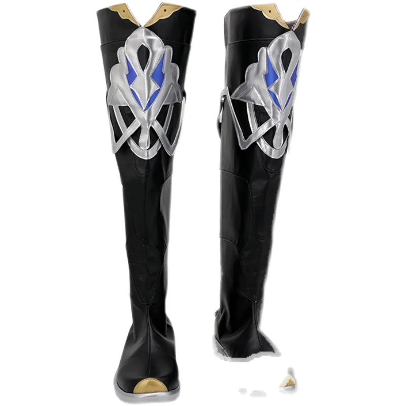 

Role Cos Albedo Game Peripheral Genshin Impact Custom Made Boots Festival Party Cosplay Shoes