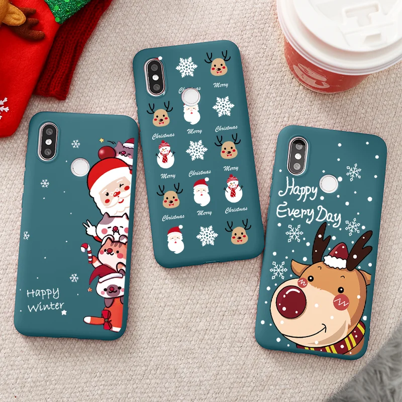 Подарок на Новый год чехол для Xiaomi Redmi Note 9S до 8 лет 9 Pro 7 6 5 8A с утолщённой меховой