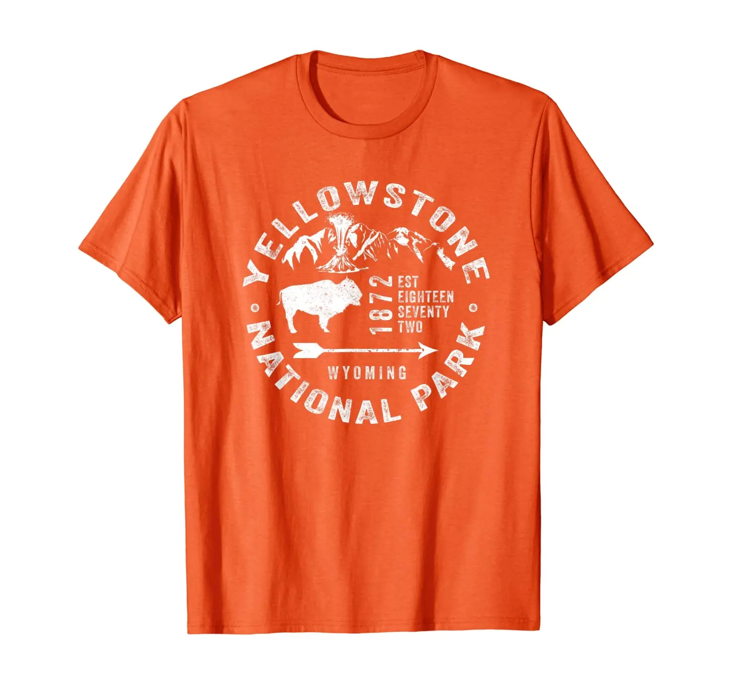 

Yellowstone National Park Wyoming Geyser Bison Souvenir Gift T-Shirt