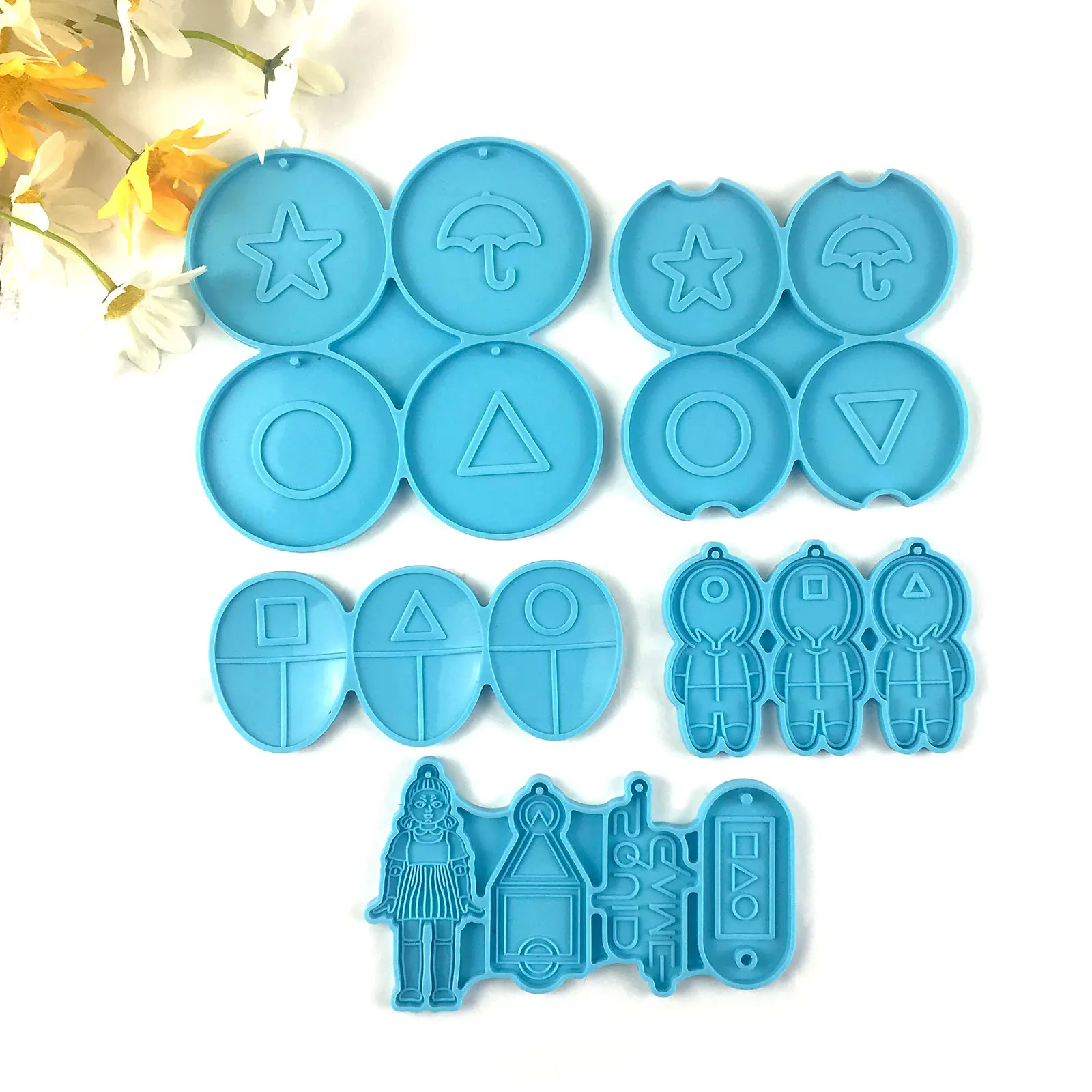 

Сделай Сам, игра кальмар, искусственный сахар, бисквит, брелок, силиконовая форма, игра кальмар, декоративные аксессуары, форма