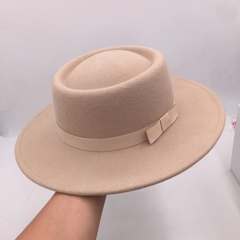 Ретро английская темпераментная и женская в Европе Панама осенне зимняя ткань