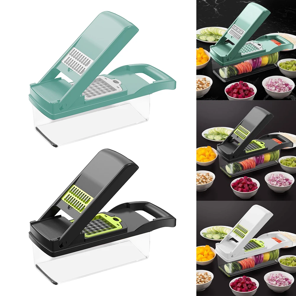 

Food Chopper Slicing Cheese Multifunction Cutting Dicing Tomato Manual Hand Home Stainless Steel Kitchen Onion Vegetable Fruit