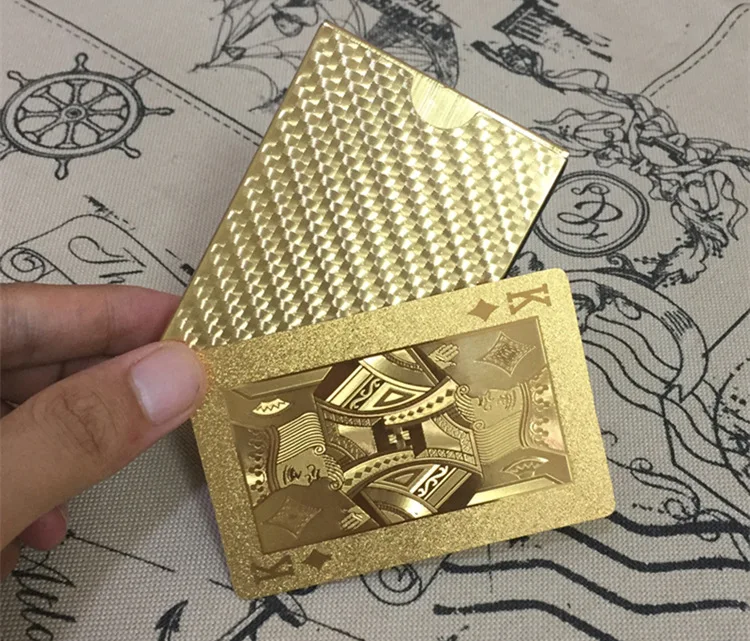 2019 новые Техасские золотые фольги Покер пластиковые водоотталкивающие