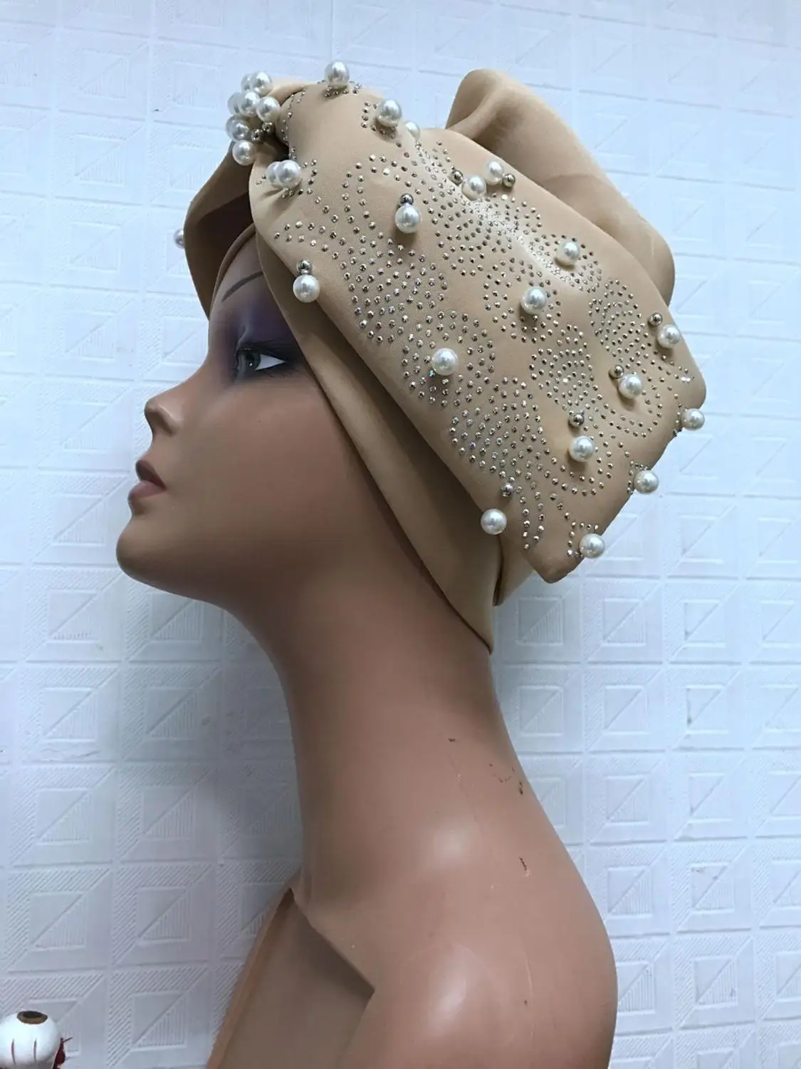 Последний дизайн Африканский автомобильный головной убор Gele нигерийская