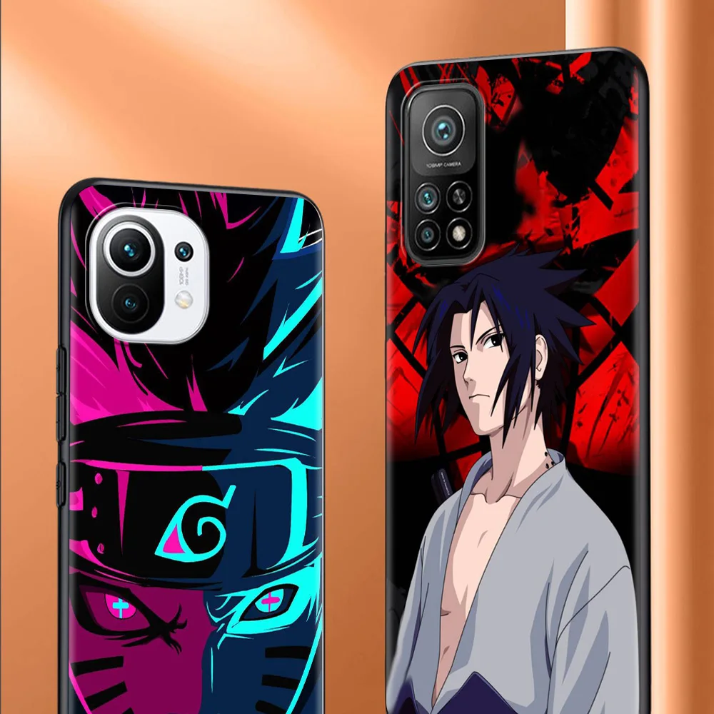 silicone cover for xiaomi mi poco x3 nfc 10t pro 9t note 10 lite m3 11 f3 9 cc3 black soft phone case anime s sasuke k kakashi free global shipping