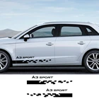 Наклейка на автомобиль для Audi A1, A2, A3, 8p, 8 в, 8 л, A4, b5, b6, b7, b8, b9, A5, A6, c5, c6, c7, A7, A8, Q2, Q3, Q5, Q7, Q8, TT, 2 шт.