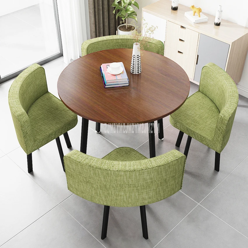 Кофейный столик на 4 персоны 90 см со стулом комбинированный стол для переговоров