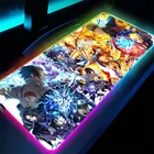 Игровой коврик для мыши Mairuige с аниме, RGB, игровой компьютерный коврик для мыши с подсветкой, большой Настольный коврик для клавиатуры, 40x90 см
