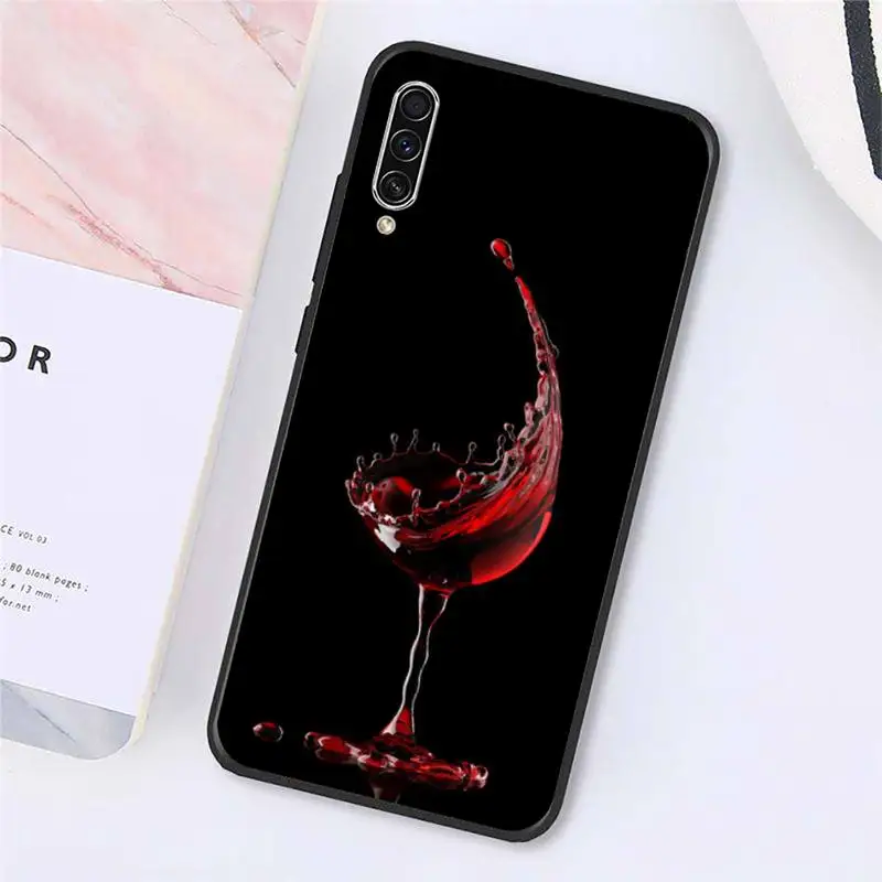 

Coffee Wine Cup cartoon pattern Phone Case For Samsung galaxy A S note 10 7 8 9 20 30 31 40 50 51 70 71 21 s ultra plus
