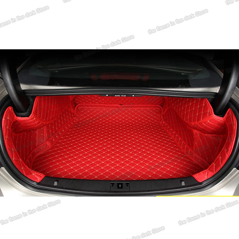 

Leather Car Trunk Mat Cargo Liner for volvo s60 2020 2021 accessories rear boot 2022 luxury interior auto styling automobile