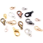 10x 5 мм12*6 мм 50 шт.лот 9 видов цветов, модные ювелирные изделия, застежки-крючки из сплава для ожерелья и браслета DIY