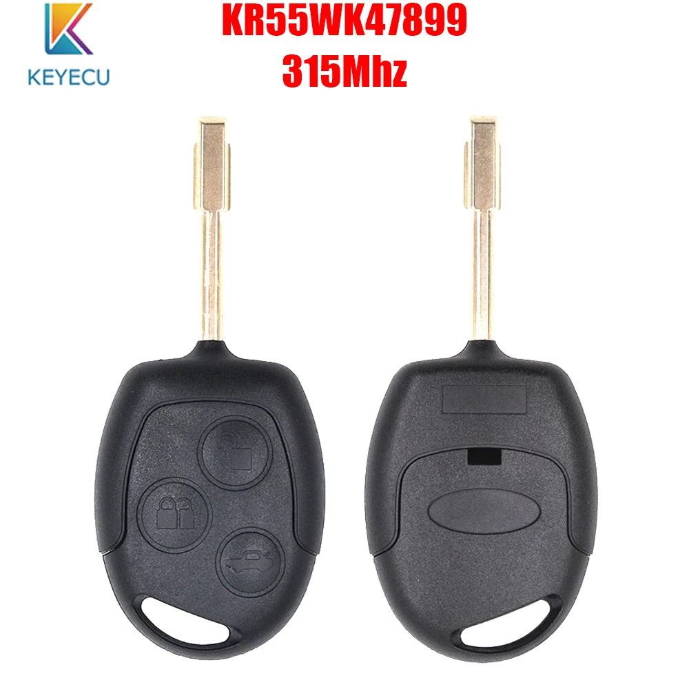 

Keyecu KR55WK47899 Дистанционный автомобильный брелок для Ford Transit Connect 2010 2011 2012 2013 315 МГц 4D60/4D63 Чип FO21 Blade