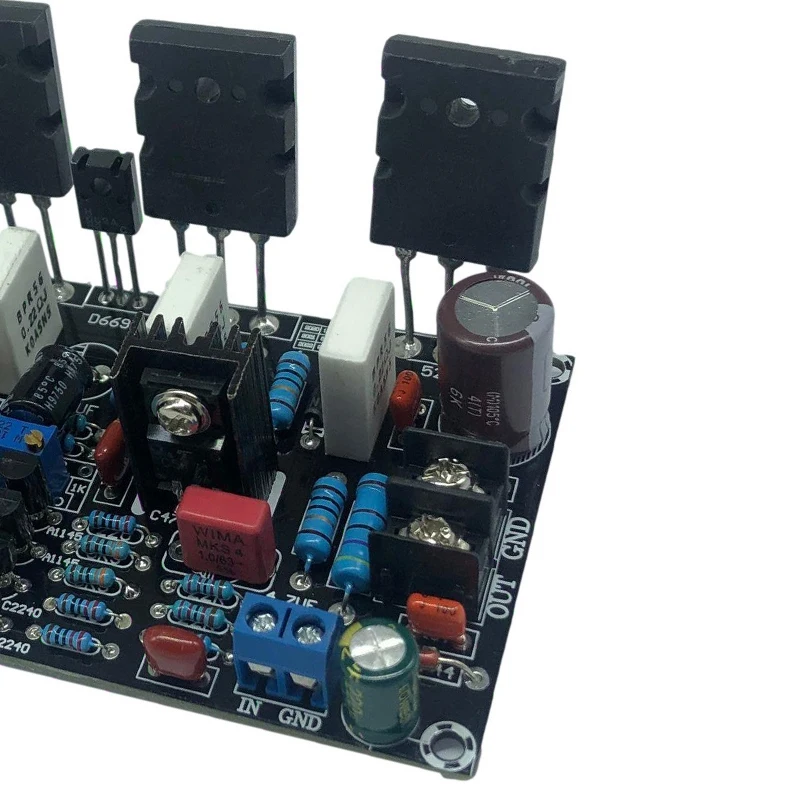 

Mono 200W Amplifier Board Fever Tube 5200 1943 Dual Parallel High-Power Discrete Components Amplifier Parts