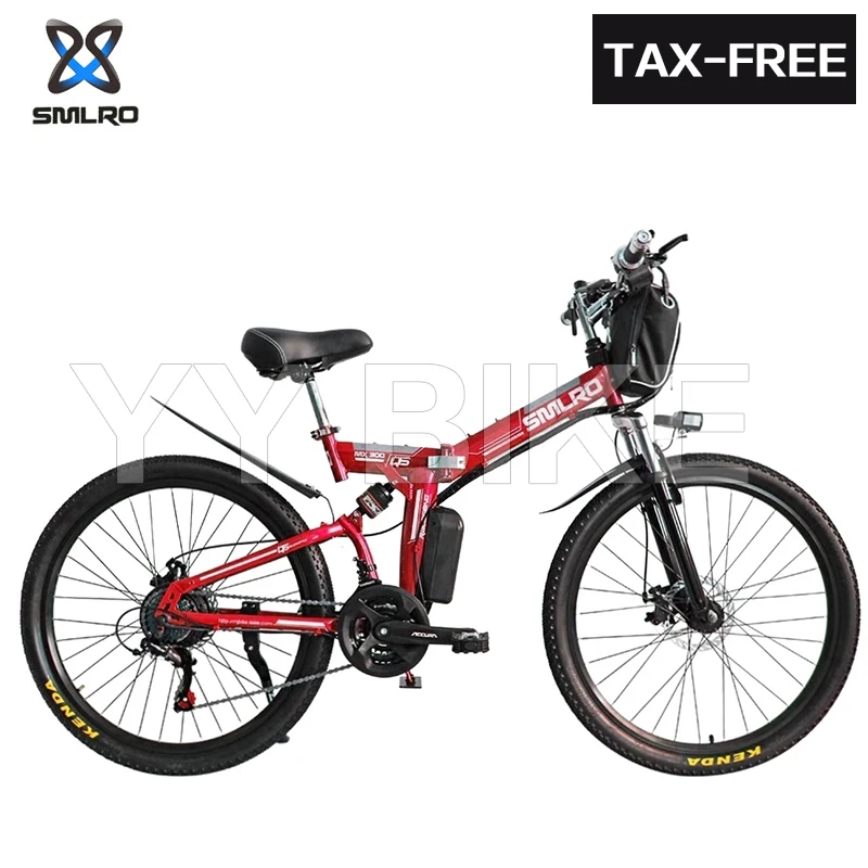 

SMLRO MX300 MX300YTL 26 Inch Wheel Adult Folding Electric Bike 1000W 48V 18AH 40KM/H E-Bike Mountain Bicycle Ebike Electromobile