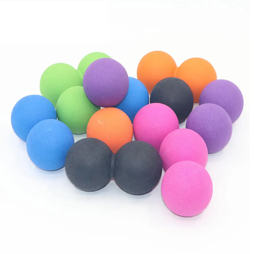 2 шт. арахис Массажный мяч Лакросс фитнес мячи терапия спортзал расслабляющий для