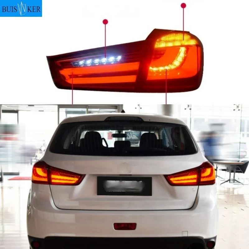 

1 комплект хвост светильник для Mitsubishi ASX 2011 2012 2013 2014 2015 2016 2017 2018 2019 светодиодный задний фонарь DRL стоп-сигнал заднего хода