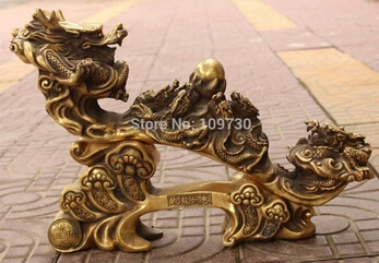 Бесплатная доставка &ltпомеченные китайские бронзовые Богатые Деньги 9 драконы