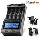 Зарядное устройство Zanflare C4 18650, ЖК-дисплей, зарядка 21700, 26650, 20700, 18350, 26700, 17670, AA, AAA, литий-ионный аккумулятор и т. д. Тестовая емкость