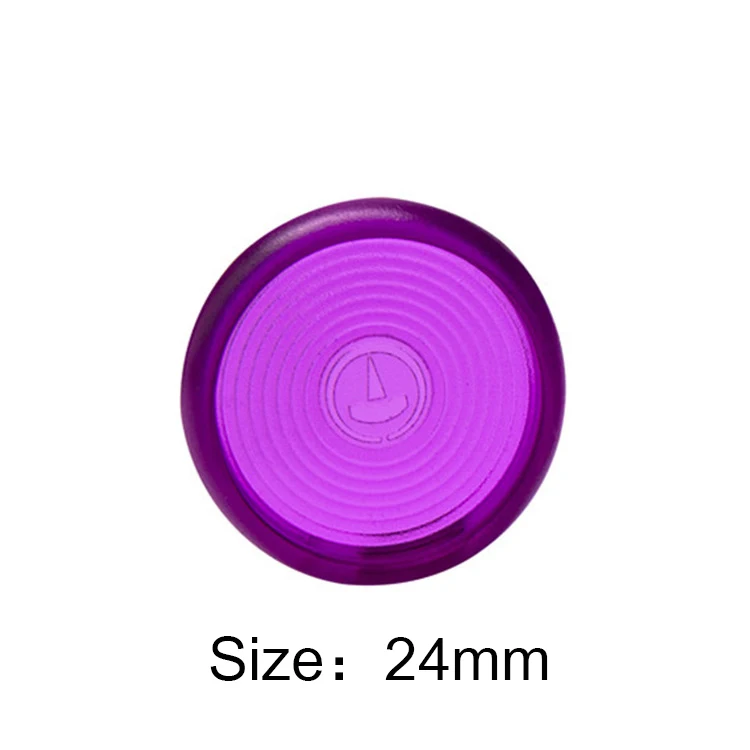 24mm Purple 10 шт. 18/24/28 мм Цветной закругленная обвязка диск DIY записная книжка свободное раздвижное кольцо дуги книга Пряжка обруч кольцо для переплета канцелярские принадлежности - Цвет: 24mm Purple