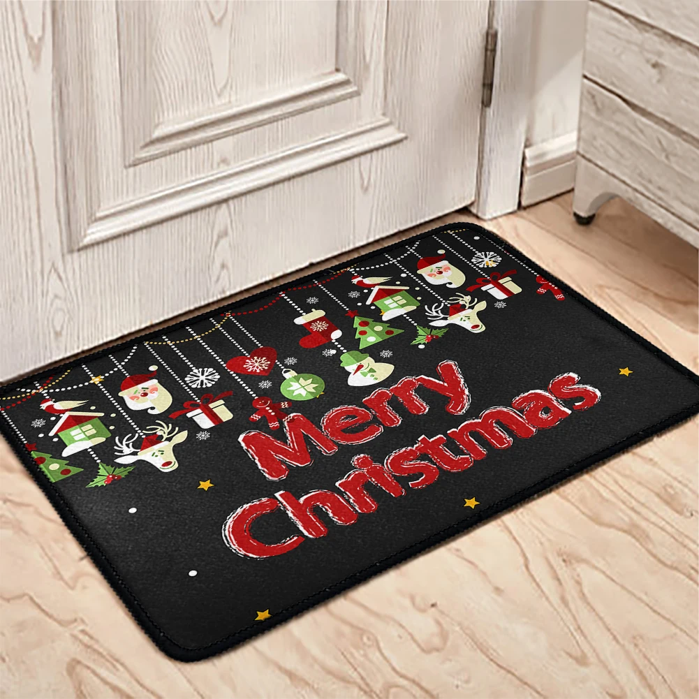 

Рождественское украшение, дверной коврик, входной коврик, водонепроницаемые напольные коврики, ковер для спальни, Противоскользящий коври...