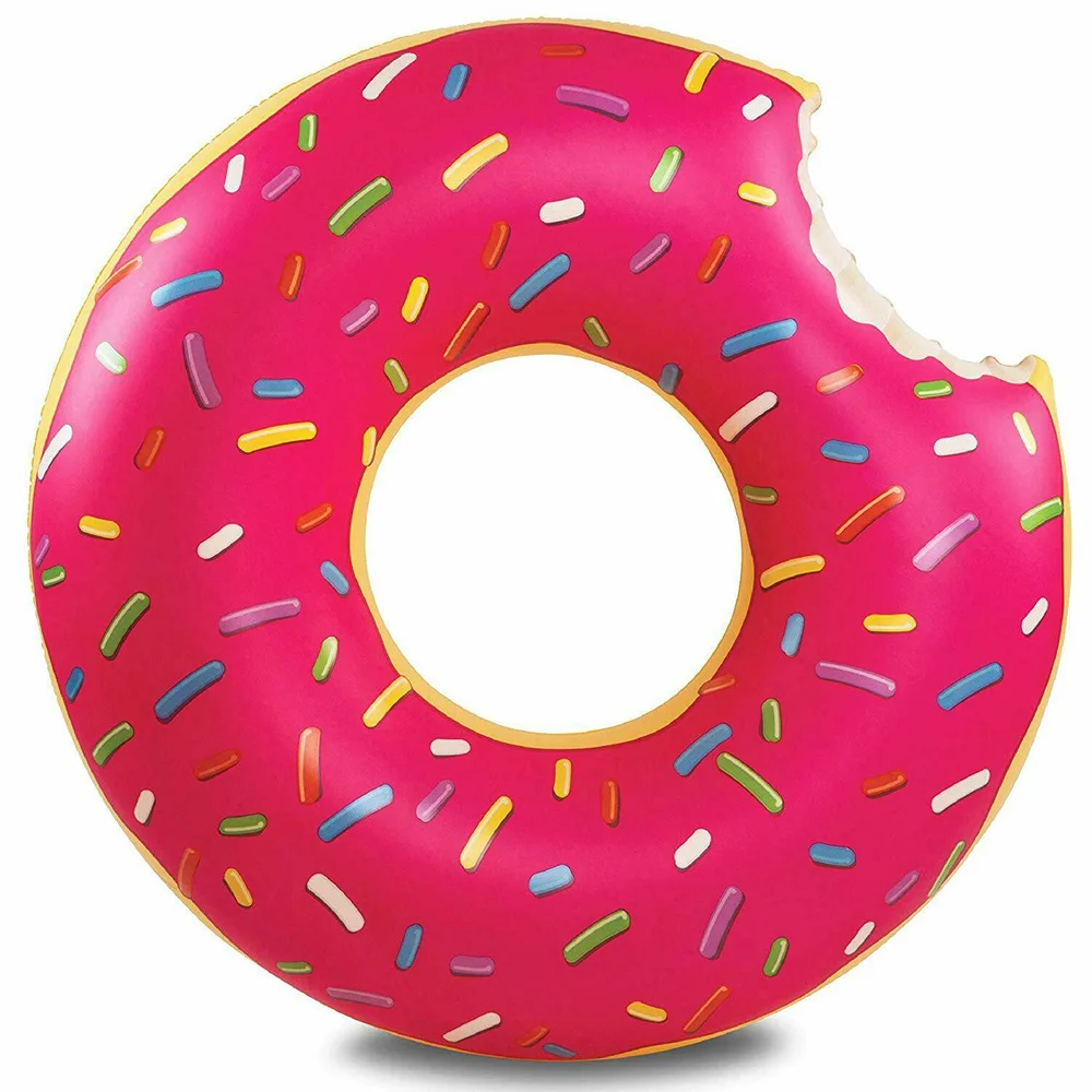 

Inflatable Colorful Swimming Ring Safe Pool Float Summer Outdoor Activitives Party Eco-Friendly Cute Kids Adult Circle