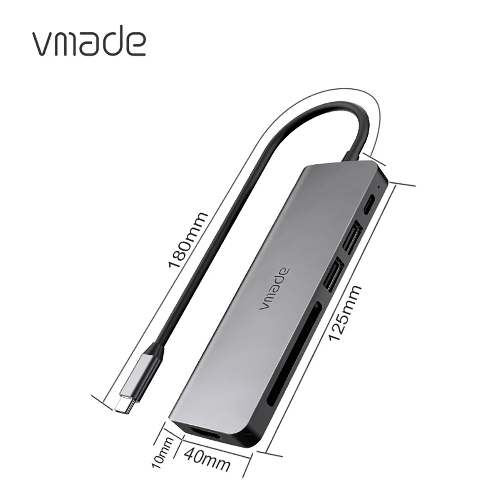 vmade cb011a usb c концентратор usb c до мульти us