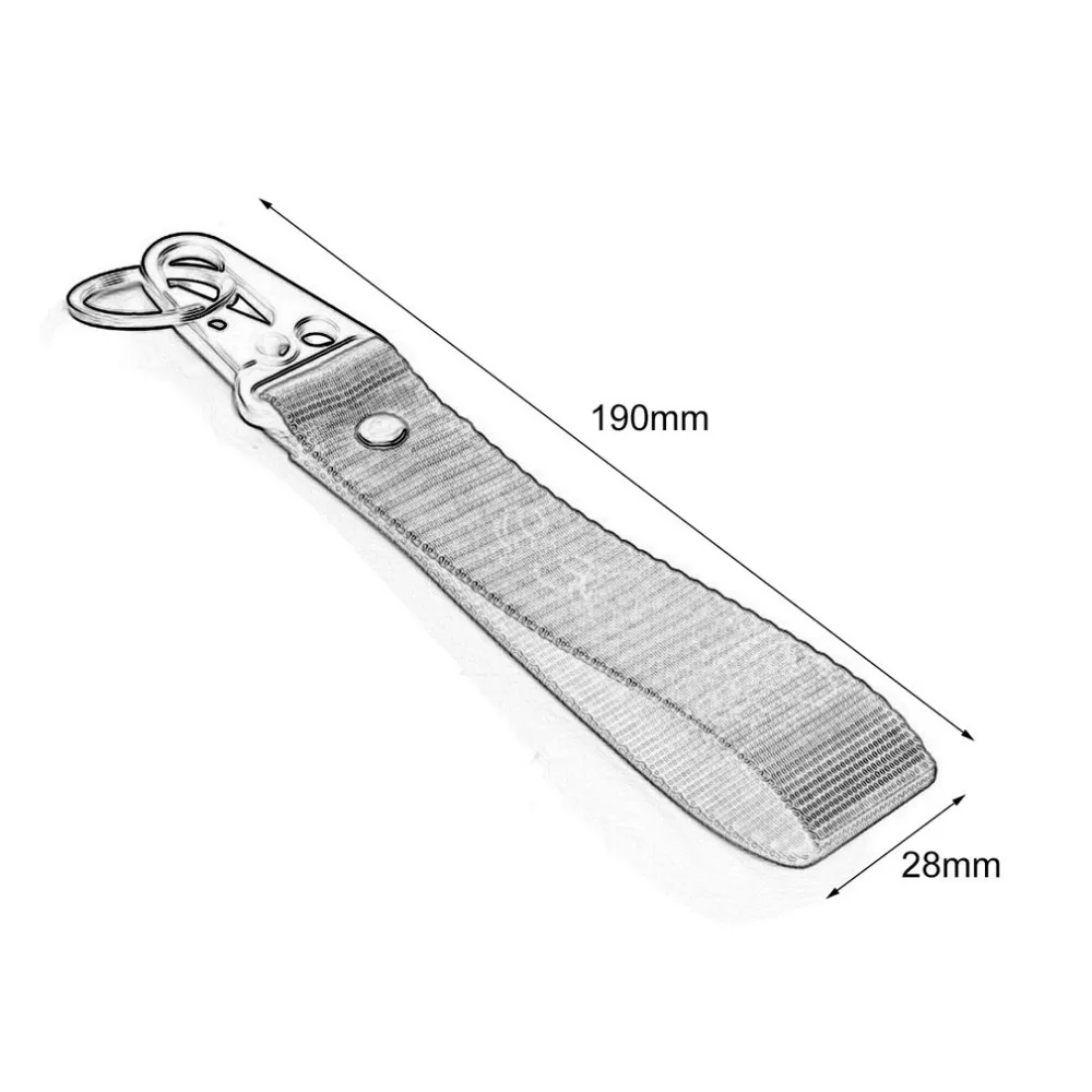 

1 PC Universal Car Keychain Lanyard Hanging Strap Key Rope with Clip Buckle Quick Release Key Chain Ribbon Webbing Strap Durable