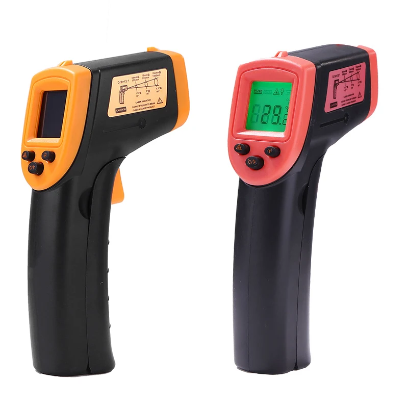 HW600 Handheld Infrared Digital Forehead Thermometer IR Laser Body Food Non-contact Temperature Test LCD Display Ear |