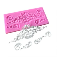 silicone cake mold decorating tool diy lace carving fondant chocolate tray mould pastry mousse maker food grade kitchen tool