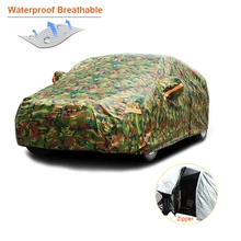 Kayme waterproof camouflage car covers outdoor sun protection cover for car reflector dust rain snow protective suv sedan full