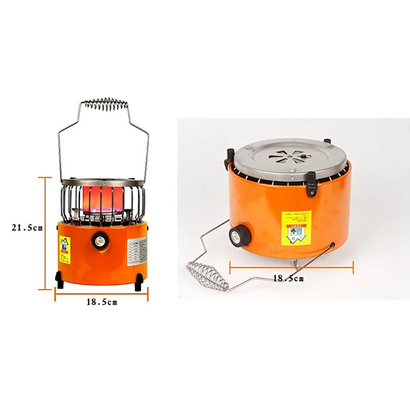 

APG 2 in 1 Camping Gas Heater + Cooker Stove Mini Gas Heater BBQ Grill Winter Heating Tent Warmer for BBQ Picnic Hiking
