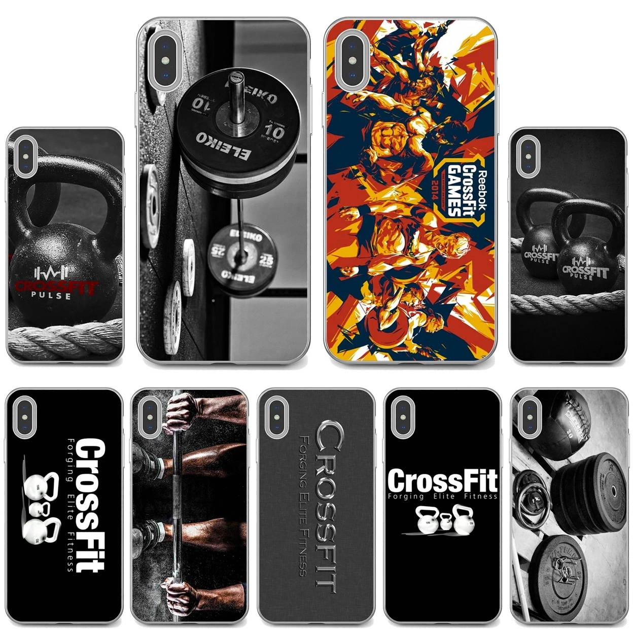 Чехол для Huawei Nova 2 2i 3 3i Y3 Y5 Y6 Y7 Y9 Prime 2015 2016 2017 2018 2019 CrossFit-Тренировка-квадр-фитнес |