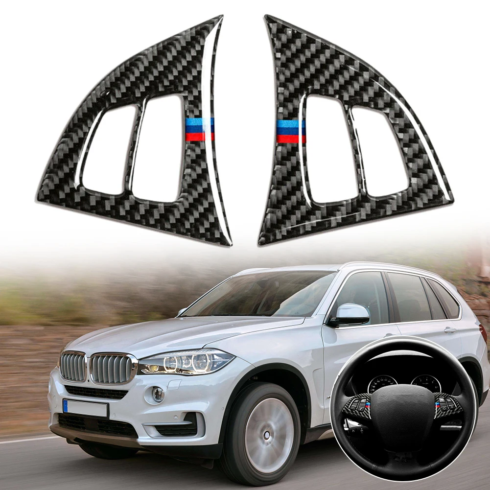 Наклейка на рулевое колесо для BMW X5 E70 08 13 углеродное волокно|Лепнина интерьера| |