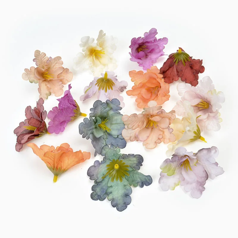 Искусственные цветы орхидеи 10 шт./лот 5 см шелковые вечерние свадебные украшения