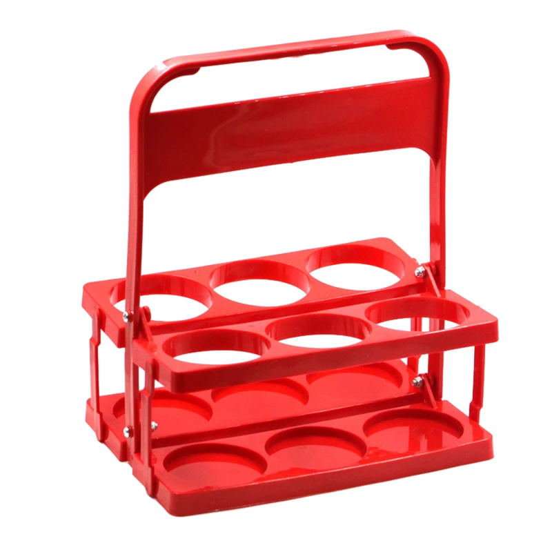 

Reusable 6 Pack Beer Bottle Carrier Drink Caddy Holder Holding Container Durable Bar Liqueur Wine Beer Rack Basket Cup Organizer