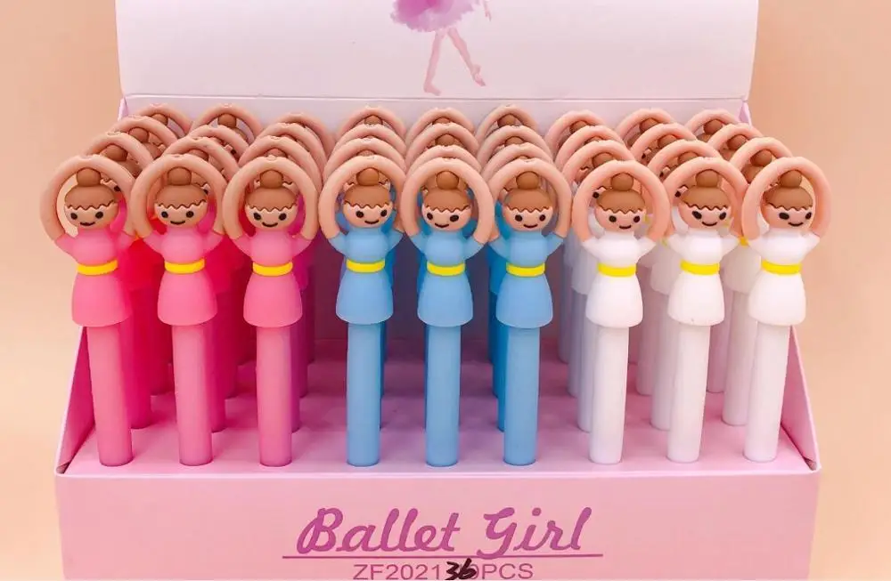 Новый креативный балетный гель для девочки ручка Милая мультяшная нейтральная