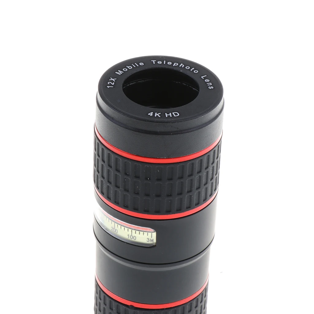 Объектив для камеры телефона 12X зум телеобъектив универсальный набор крепления
